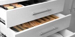 organized kitchen drawers. sort, purge, and learn how to be organize